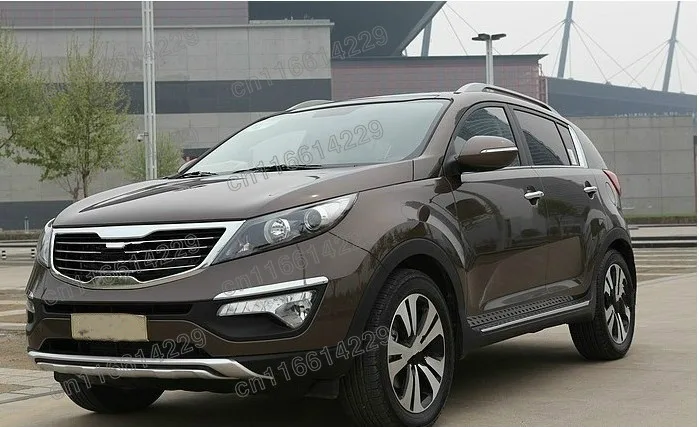 

Отделка для KIA Sportage R SportageR 2010-2017 Высокое качество пластик ABS Хром Передний + задний бампер крышка