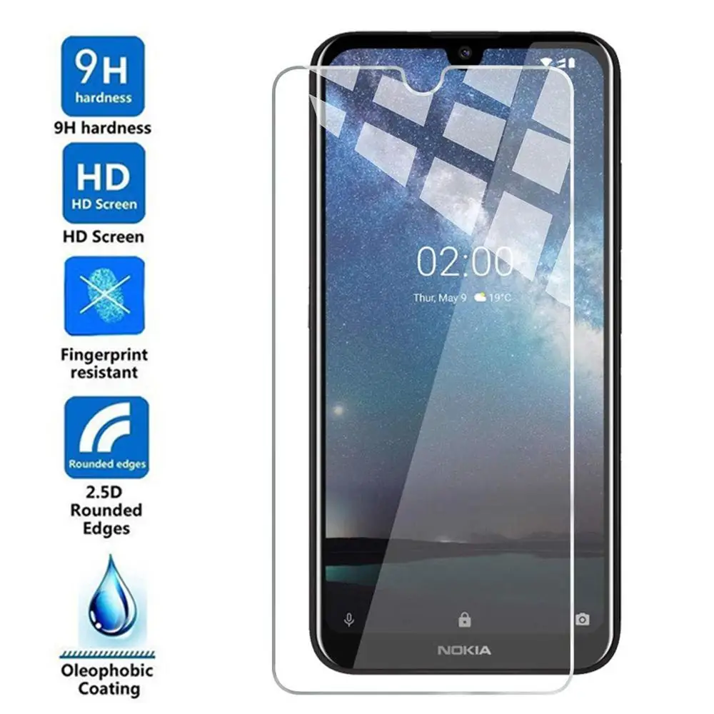 2.5D 9H закаленное стекло для Nokia 2 3 4 7 защита экрана телефона 3V Защита от царапин