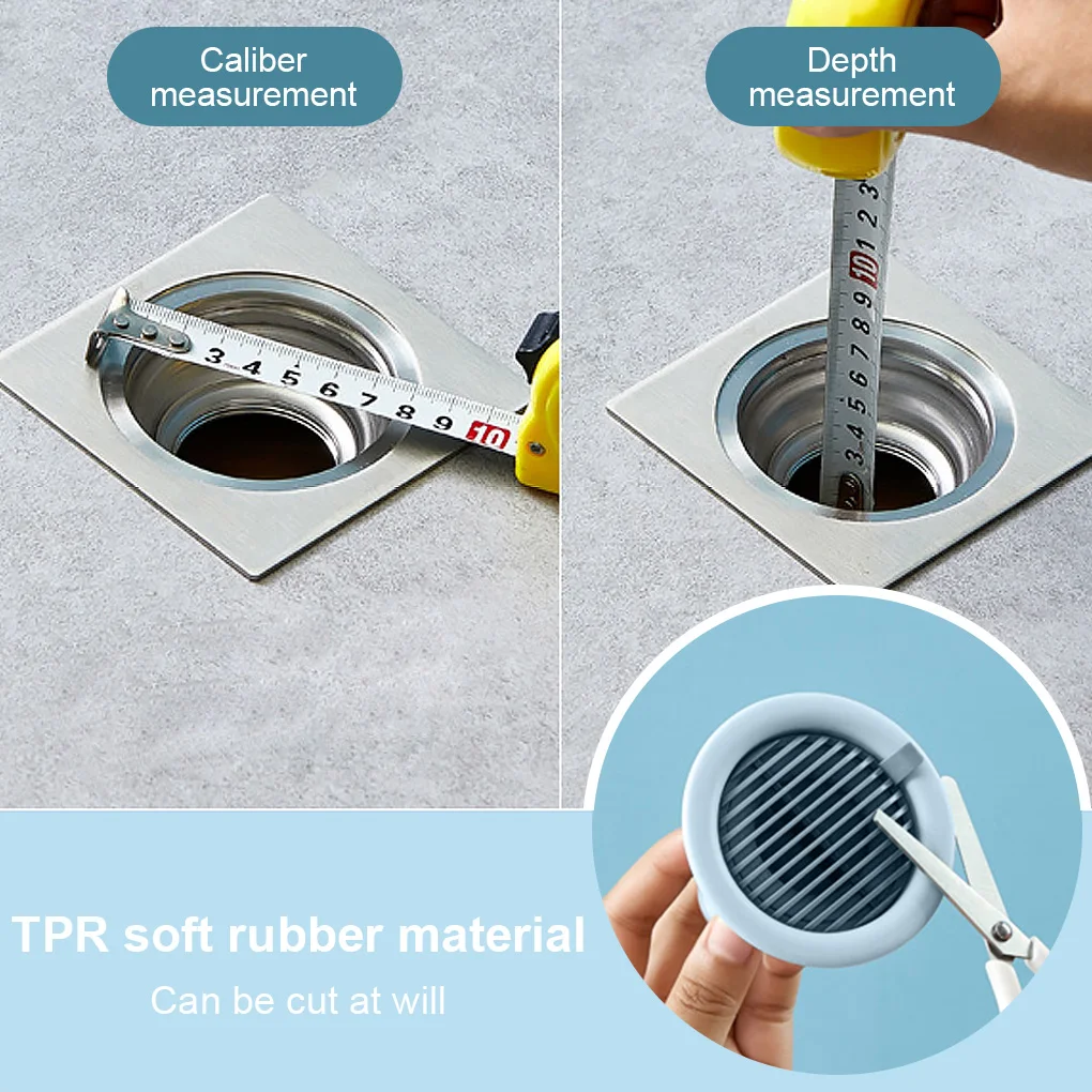 

Deodorant Floor Drain Core Silicone Shower Drain Stopper Insectproof Anti-Odor Hair Trap Plug Trap Kitchen Bathroom Toilet Sewer