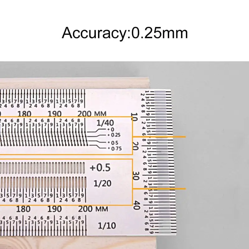 Высокоточная линейка по шкале t-образная для отверстий из нержавеющей стали
