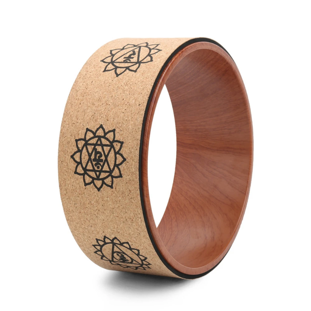 Пробковое колесо для йоги профессиональное полипропиленовое пилатеса утолщение