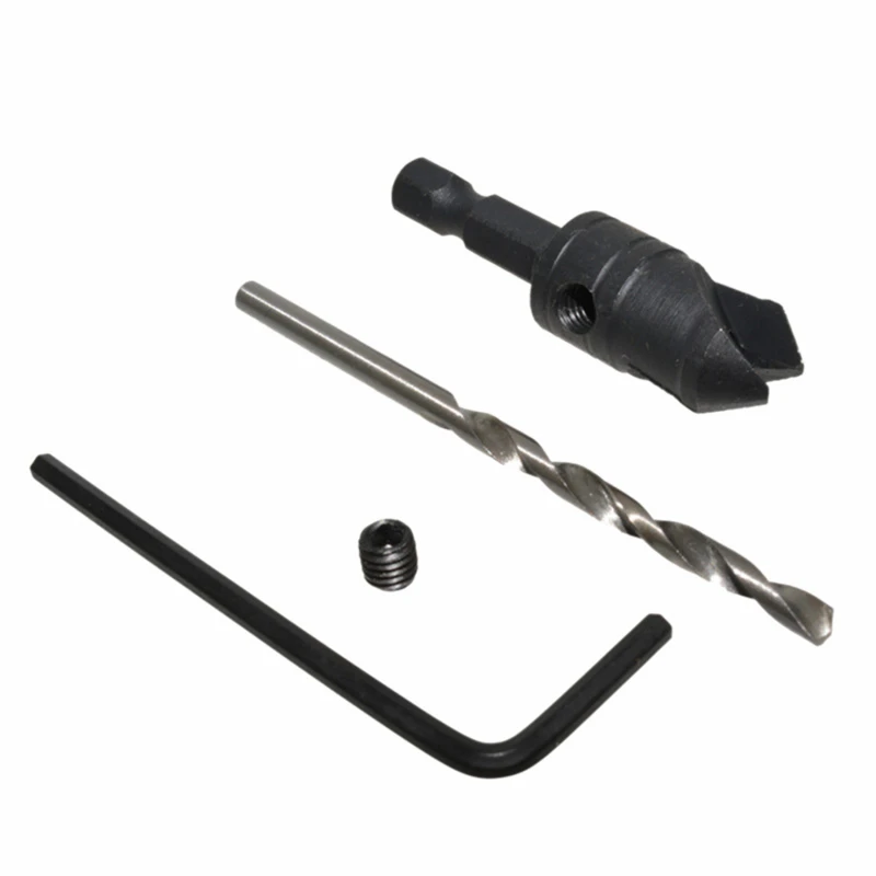 

11Pcs Countersink Drill Bit Set Drilling Pilot Holes For Woodworking Drill Screw Sizes Hand Tool Set 2022