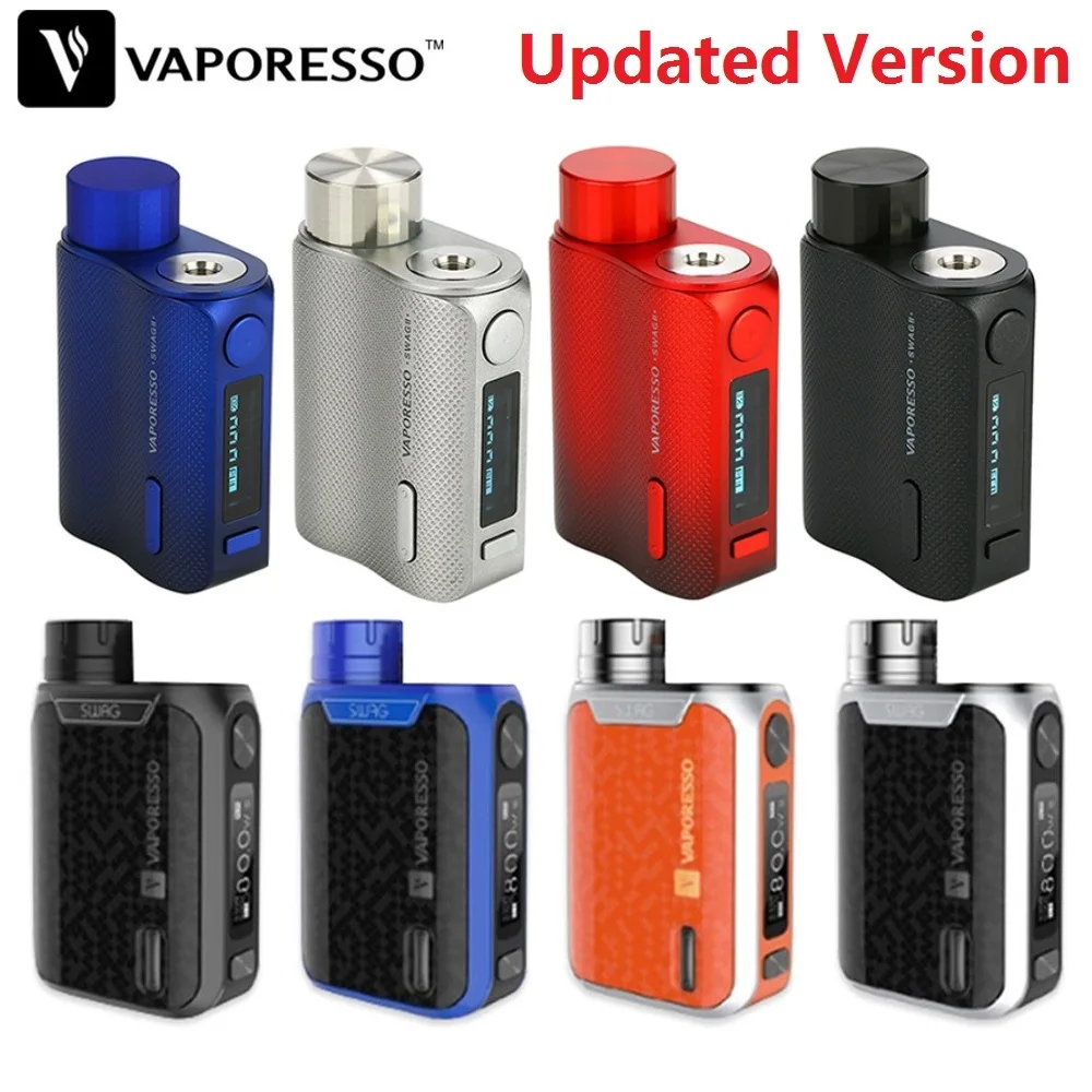80 Вт Vaporesso Swag 2 TC коробка мод с 0,91 дюймовым экраном мощность от 18650 батареи Vaporesso Swag II vs Gen MOD/Drag 2/Shogun