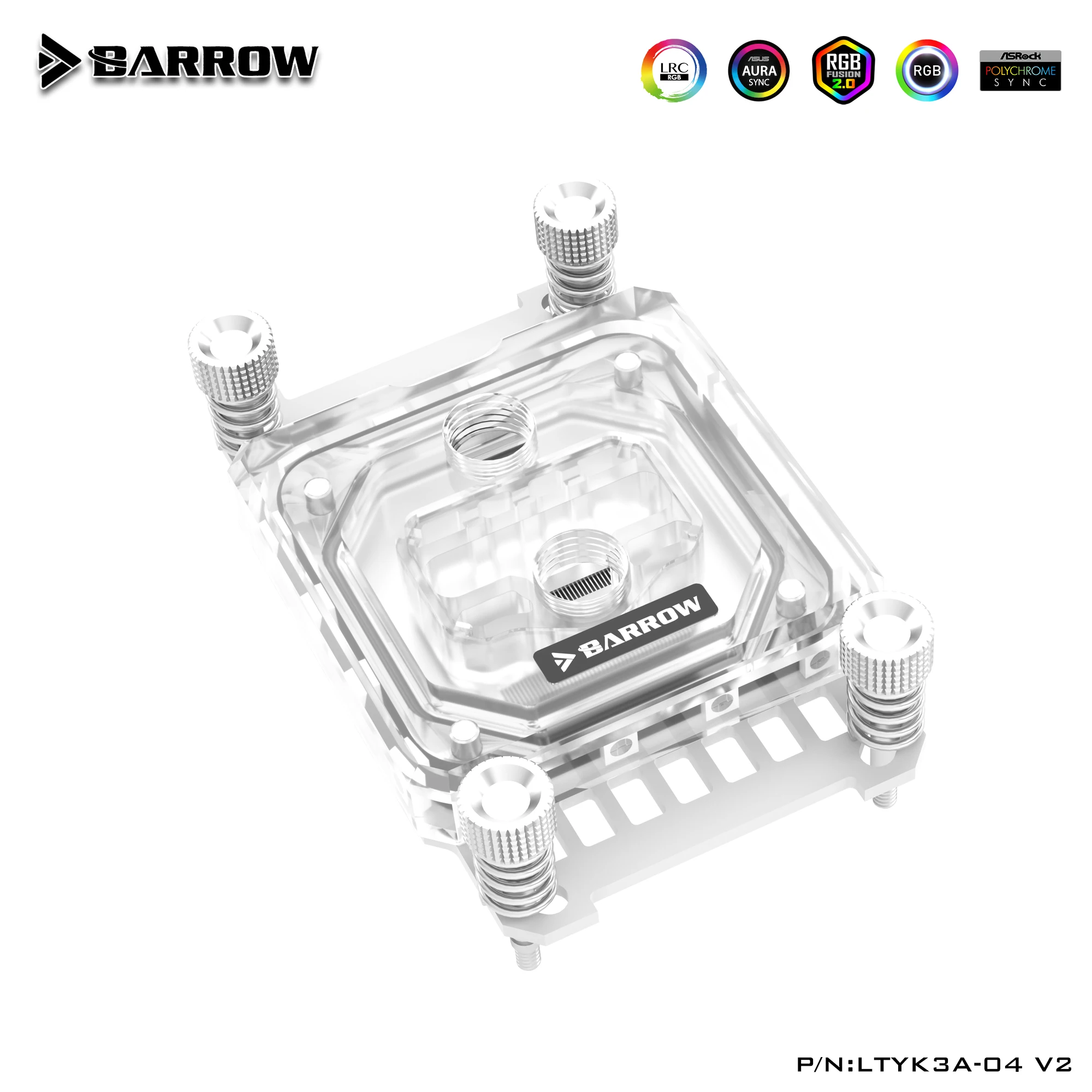 Barrow CPU водяной блок для платформы AM4 Типа jet micro-channel acrylic version Aurora LTYK3A-04 V2 |