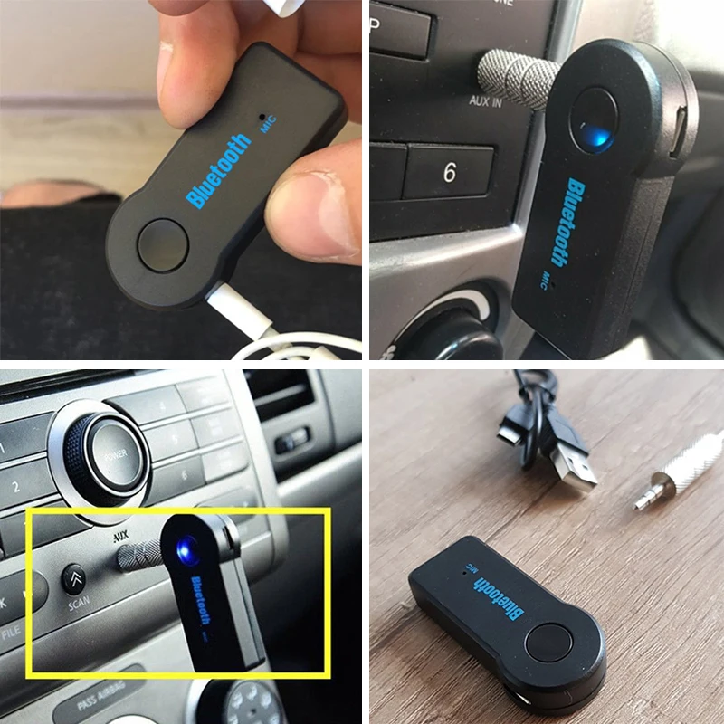 Nenfix Мини 3 5 мм разъем AUX аудио MP3 музыка Bluetooth приемник автомобильный комплект