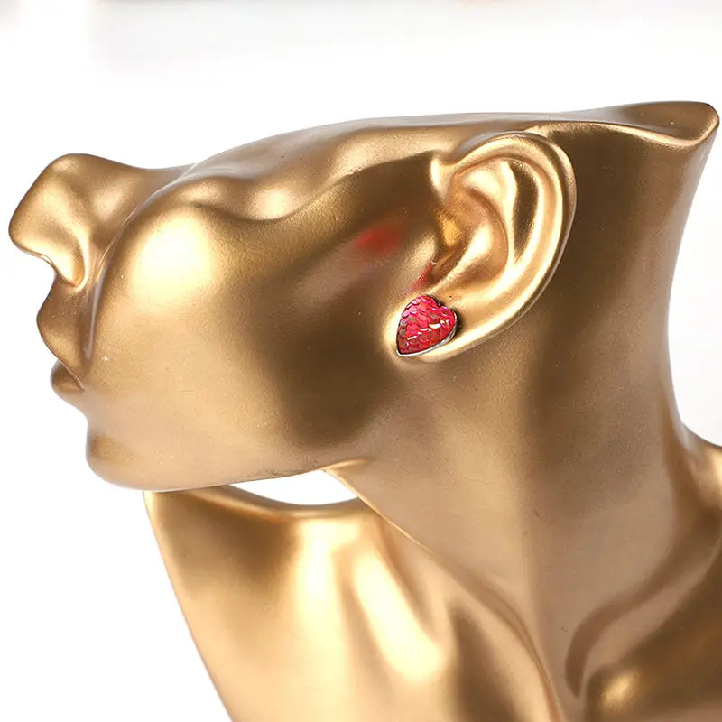 1 комплект (5 пар/компл.) Нержавеющая сталь русалки рыбы столб уха серьги гвоздики