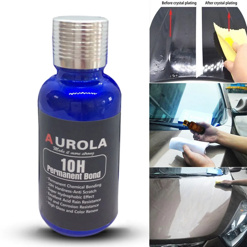 

30ML 10H Car Coating Kit Anti Scratch Car Liquid Nano Ceramic Coating Paint Sealant Protection Super Hydrophobic Glass