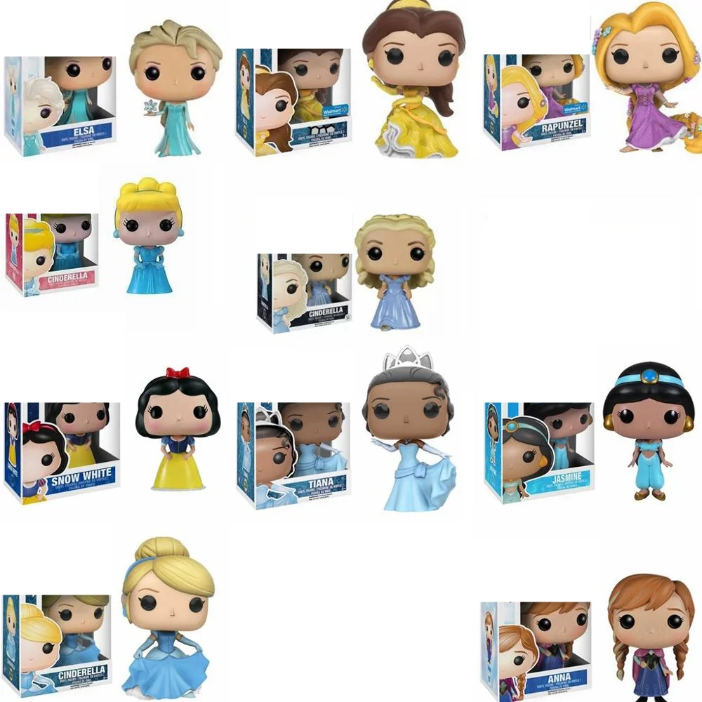 Экшн игрушка Funko фигурки принцессы Ариэль Белль Белоснежка Эльза Рапунцель