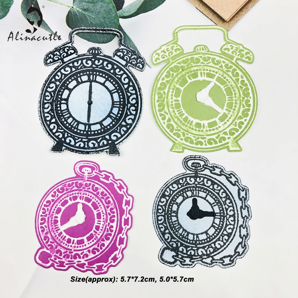 Металлические штампы 2 шт. часы время Скрапбукинг Бумажные изделия ручной работы