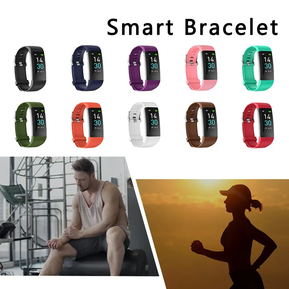 

Bluetooth 5.0 Smart Band Watch IP68 Body Thermometer Sport Smart Bracelet Heart Rate Monitor Fitness Tracker Bracelet Men Women