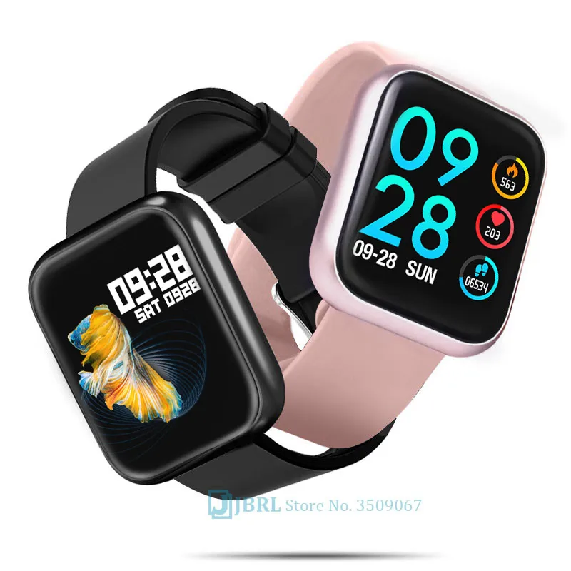 

2021 Sports Smartband P80 Men Women Full touch Smart Bracelet Fitness Tracker Smart Band Bluetooth Wristband For Android IOS