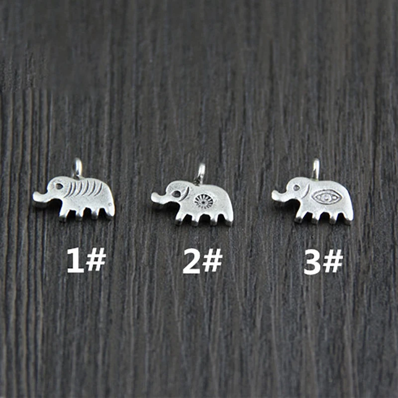 Unique 1pcs Charm 925 Silver Color Animal Elephant Pendant Fit Bracelet Necklace DIY Handmade Craft jewelry Fashion Accessories
