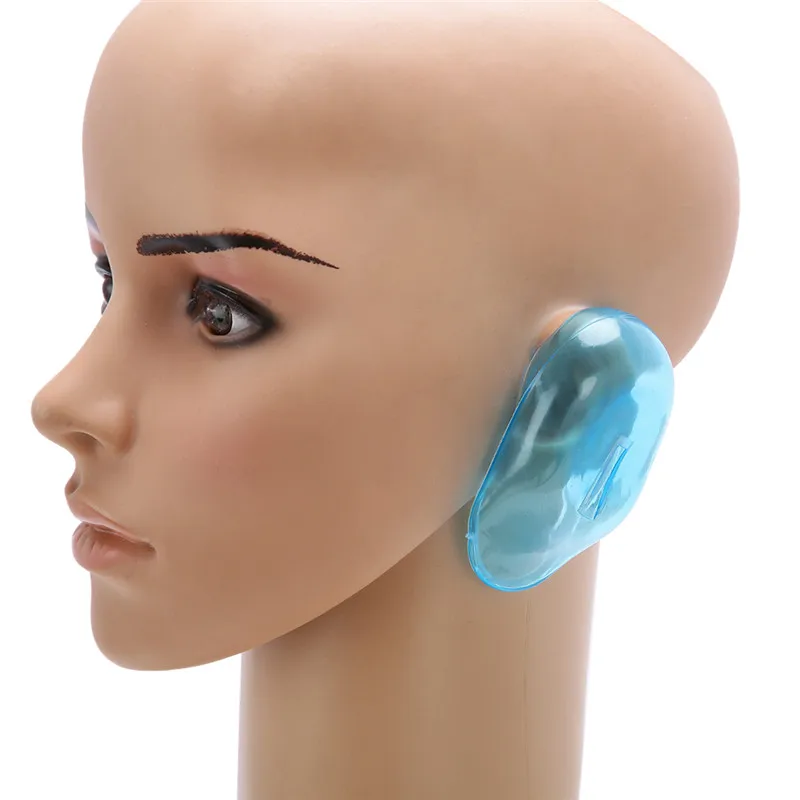 

2 Pairs Silicone Ear Cover Hair Dye Shield Protect Salon Blue Hair Styling Accessories Protect Ears From the Hair Dye or Water