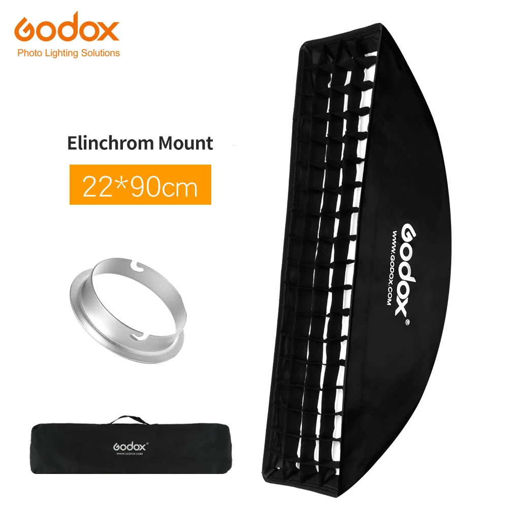 Godox " x 35" 22x90 см сотовый софтбокс с решеткой для фото строб студия флэш софтбокс Elinchrom крепление софтбокс