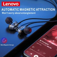 lenovo he08 sports wireless earphones 4 speaker bluetooth 5 0 run headset stereo hifi sound quality ipx5 waterproof headphones