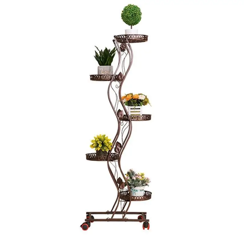 Dekoru Garten Dekoration Sera Exterieur Saksisi Terrasse Decoration Varanda Balcon Balcony Iron Balkon Stand Plant Shelf|Полки для