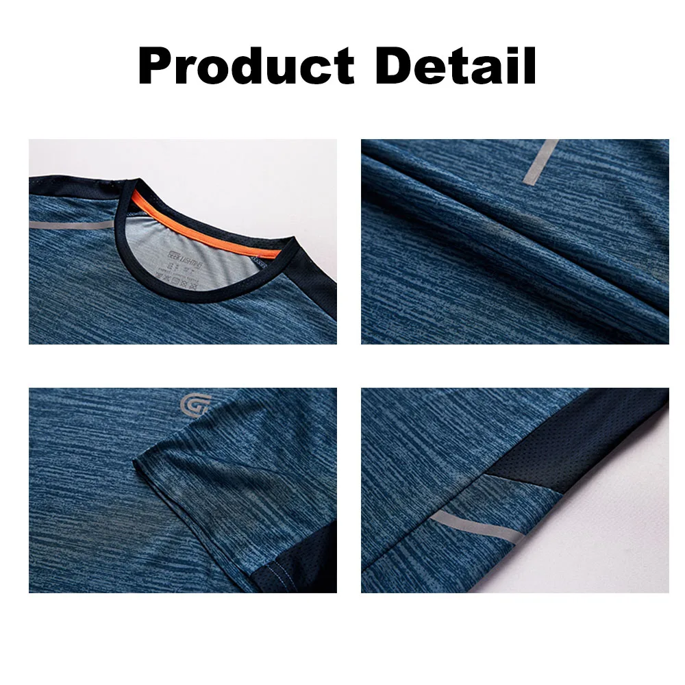 

Men Quick Dry T-shirt Mens Bodybuilding Gym Fitness Running Workout T Shirt O neck Casual Short Sleeve Shirt Tops Male Clothing