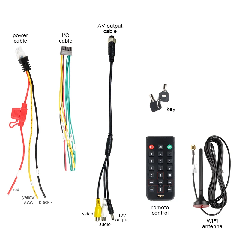 WIFI 4CH Автомобильный видео Мобильный Dvr 2 ТБ жесткий диск HD AHD Mdvr с дистанционным