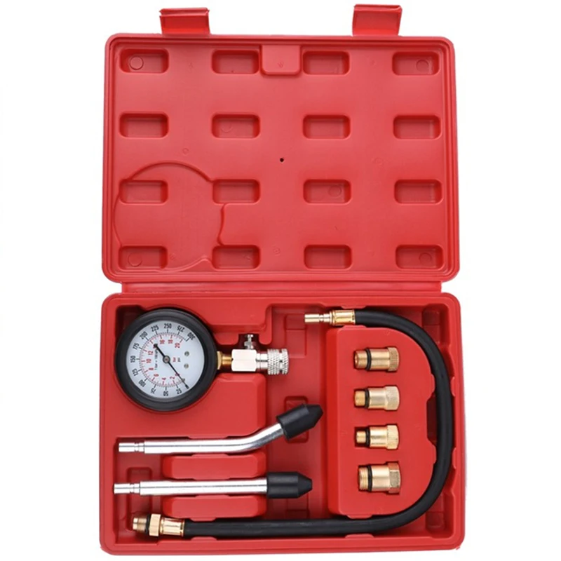 

Gasoline Engine Compression Tester Auto Petrol Gas Engine Cylinder Automobile Pressure Gauge Tester Automotive Test Kit