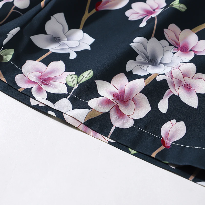 

Harajuku Vintage 2021 Flower Print Shorts Streetwear Hip Hop Short Sweatpants Summer Men Jogger Baggy Skateboard Shorts Trousers