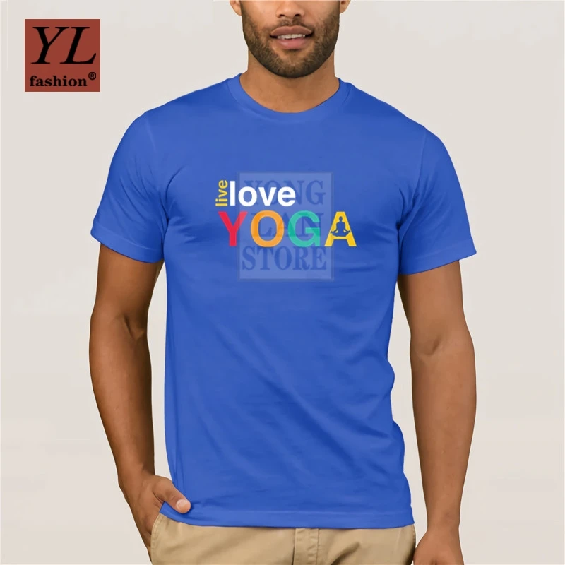 2020 Летняя мода уличная Мужская Любовь Йога занятия йогой футболка с круглым