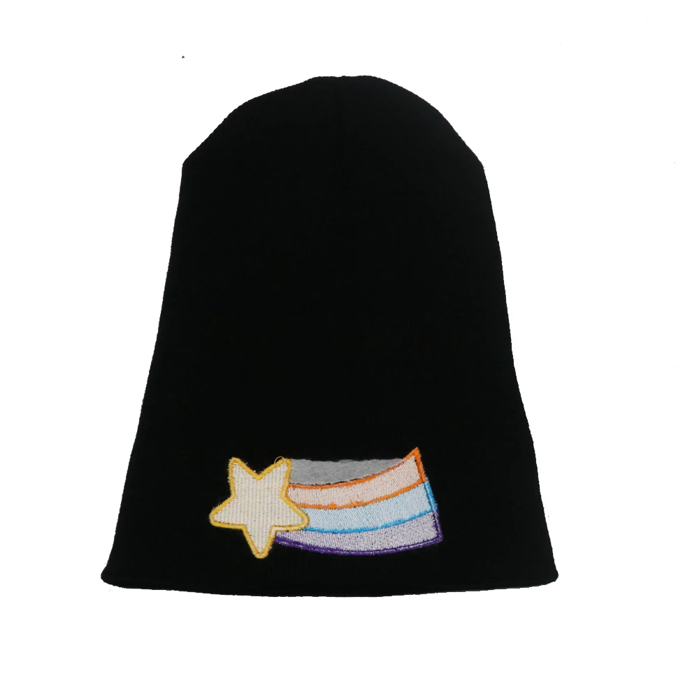 Осень-зима вышивка Радуга Мягкие шапочки шляпы для мужчин и женщин мужский