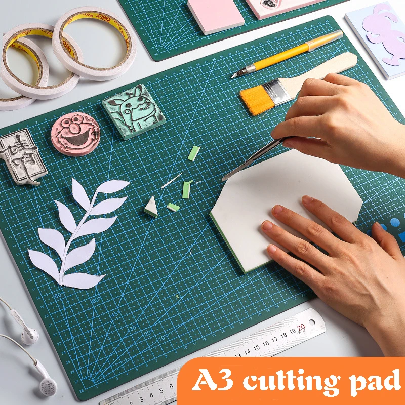 

Multifunction a3 self-healing plutonium leather slab diy carving hand-written tool shear knife cushion a3 Shredded tools