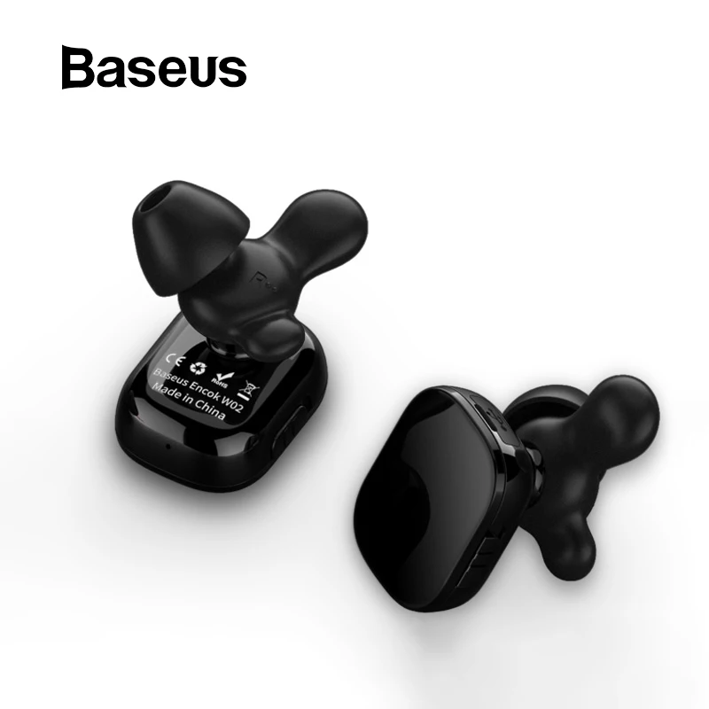 Baseus W02 TWS Bluetooth наушники беспроводные наушники с микрофоном интеллектуальное сенсорное управление hands-free Auriculares для телефона
