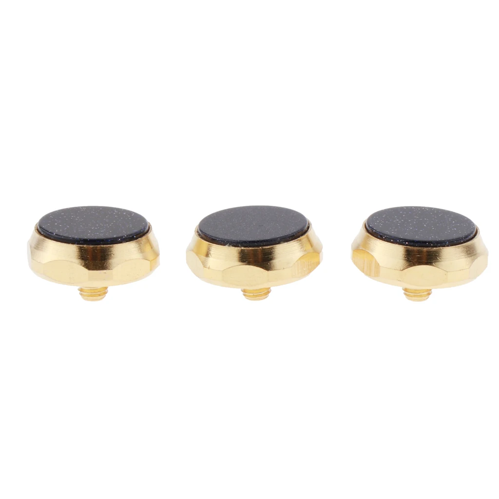 

3Pcs Alloy Trumpet Finger Buttons DIY Brass Instrument Accessory