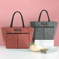portable multi layer solid lunch bag women reusable cold insulated lunch bags totes for work arrival casual handbags 2020 new