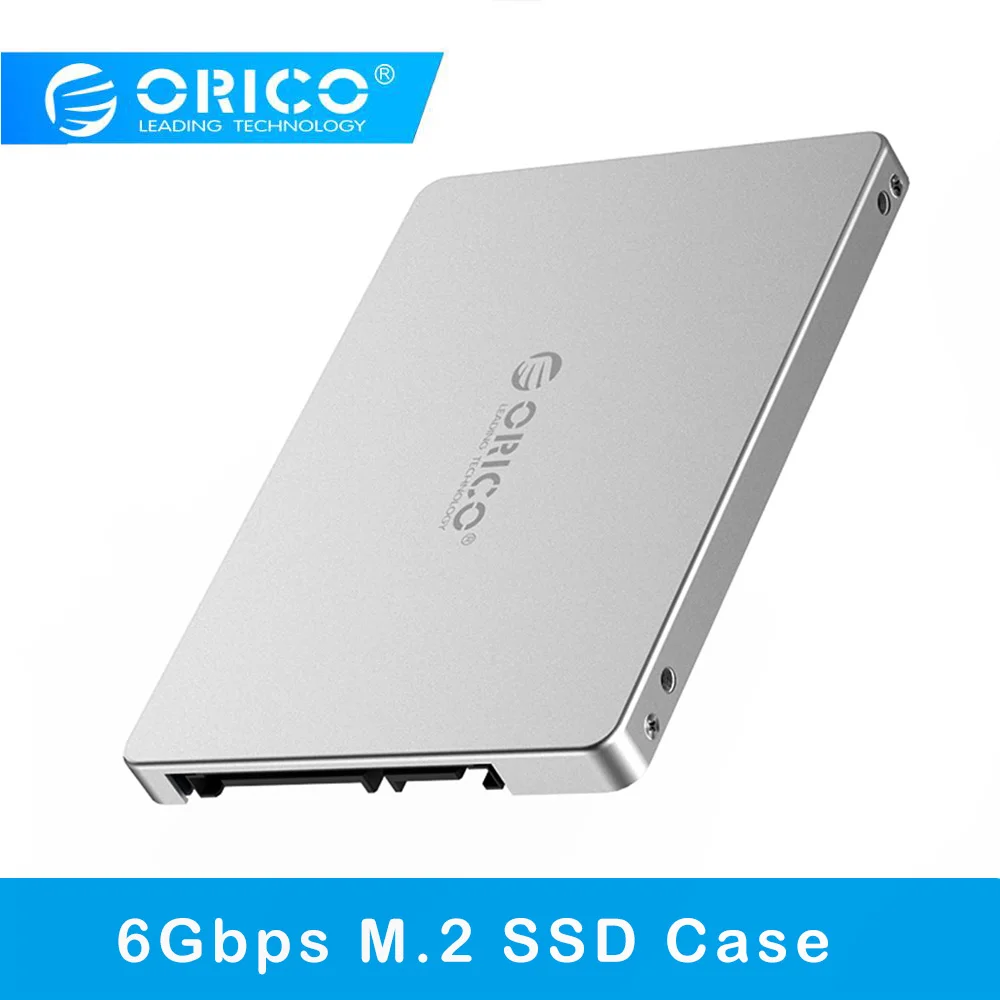 

ORICO M2TS Aluminum Alloy M.2 SSD Enclosure to SATA Converter M.2 SSD Solid State Drive Case Enclosure Adapter for Desktop