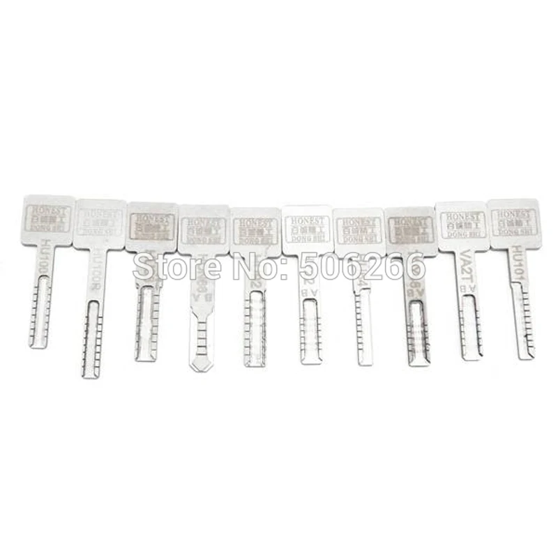 100% Оригинальный честный слесарь 10 видов формы для ключей от машины изготовление