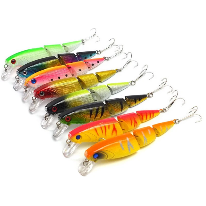 Newly Fishing Lure Wobblers 3-Segement Swimbait Artificial Bait for Color Random BN99 | Спорт и развлечения