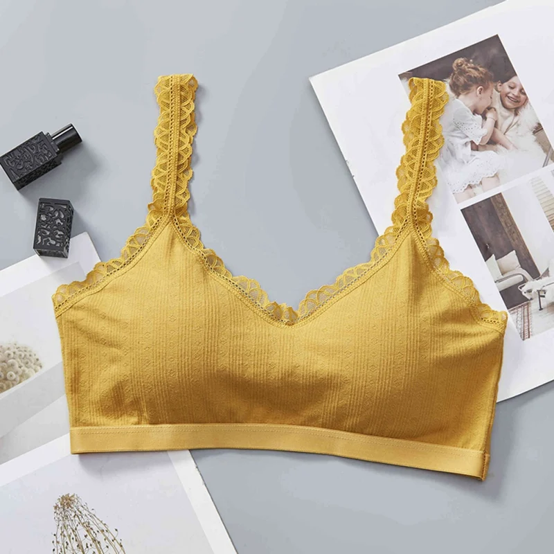 

New Arrival Woman Push Up Wireless Sports Bra Lace Plus Large Big Size Bralette Female Underwear Full Cup Lingerie Hot