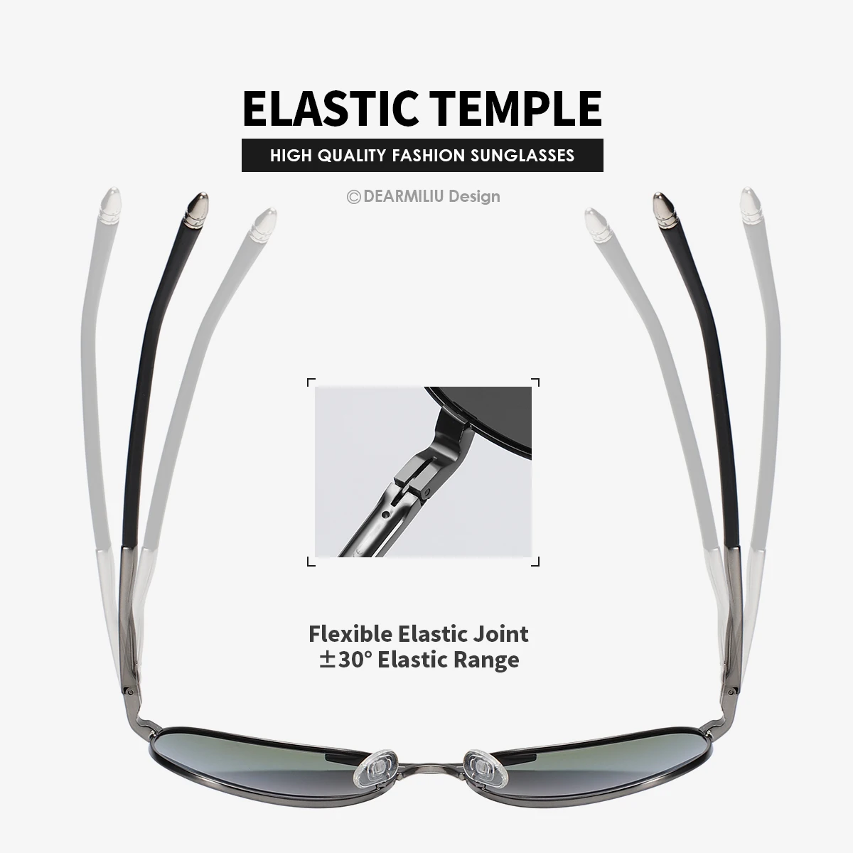 Мужские солнцезащитные очки DEARMILIU поляризованные с защитой от ультрафиолета UV 400