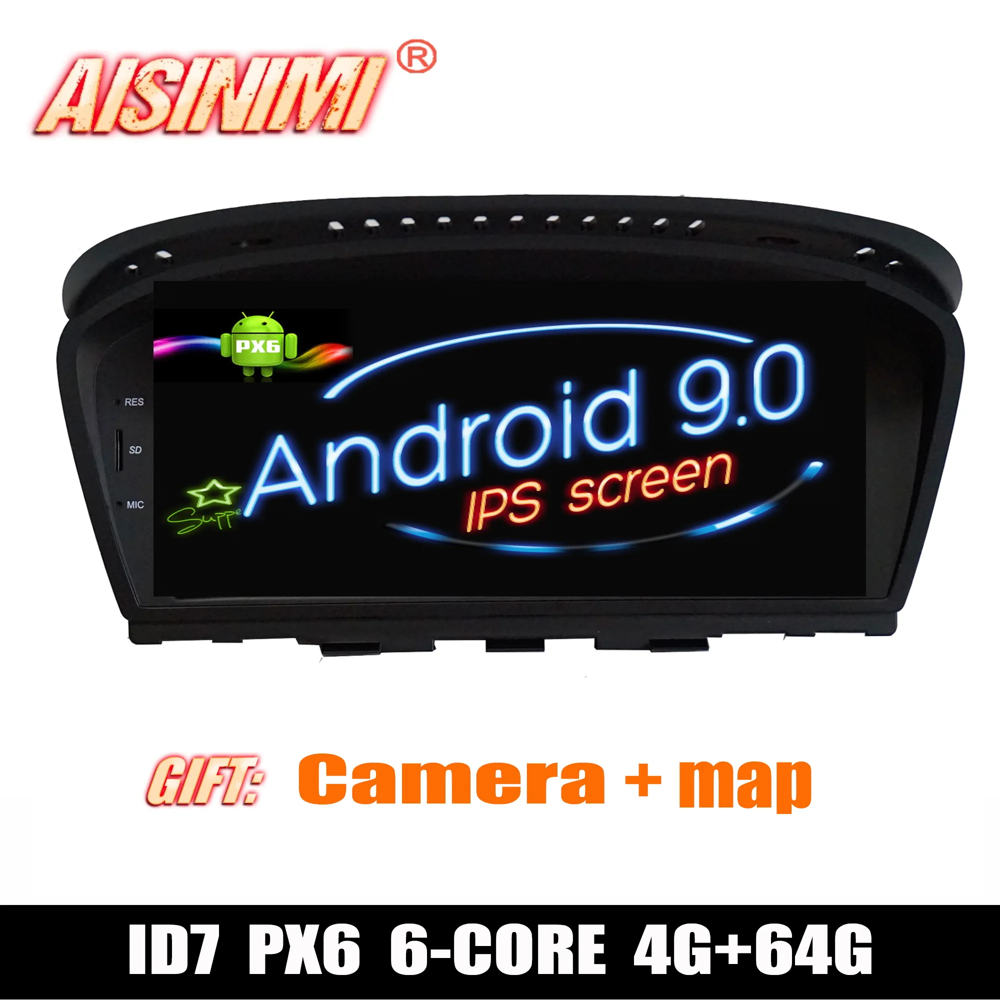 Android 9 0 4 + 64G Автомобильный Dvd Navi плеер для BMW 5 serie E60 E61 E62 E63 3 E90 E91 E92 CCC/CIC стерео