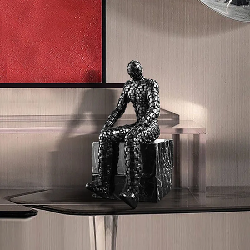 

Neylend Modern Minimalist Mosaic Style Character Creative Living Room Decoration Resin Handicraft Decoration Home Decoration