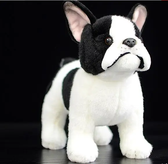 

lifelike toy bulldog plush toy about 26x20cm soft dog doll baby toy Christmas gift h1207