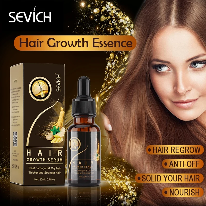 

Sevich 20 мл имбирь для роста волос сывороточная эссенция оригинальные аутентичные 100% продукты против выпадения волос жидкость для ухода за зд...