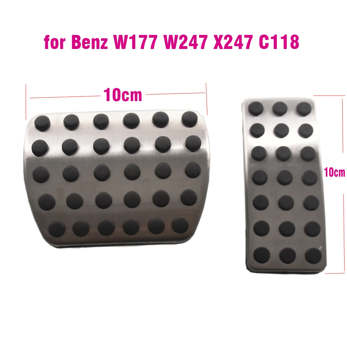 For Mercedes-Benz W177 W247 X247 C118 Brake Gas Accelerator Pedal Pad Cover Set A GLB CLA 200 250 A160 A180 A200 B180 B200 B220