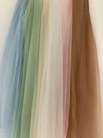 1 yard off white tulle fabricglitters gauzesoft sparkling galaxy mesh netting for bridal veilweddingcurtain