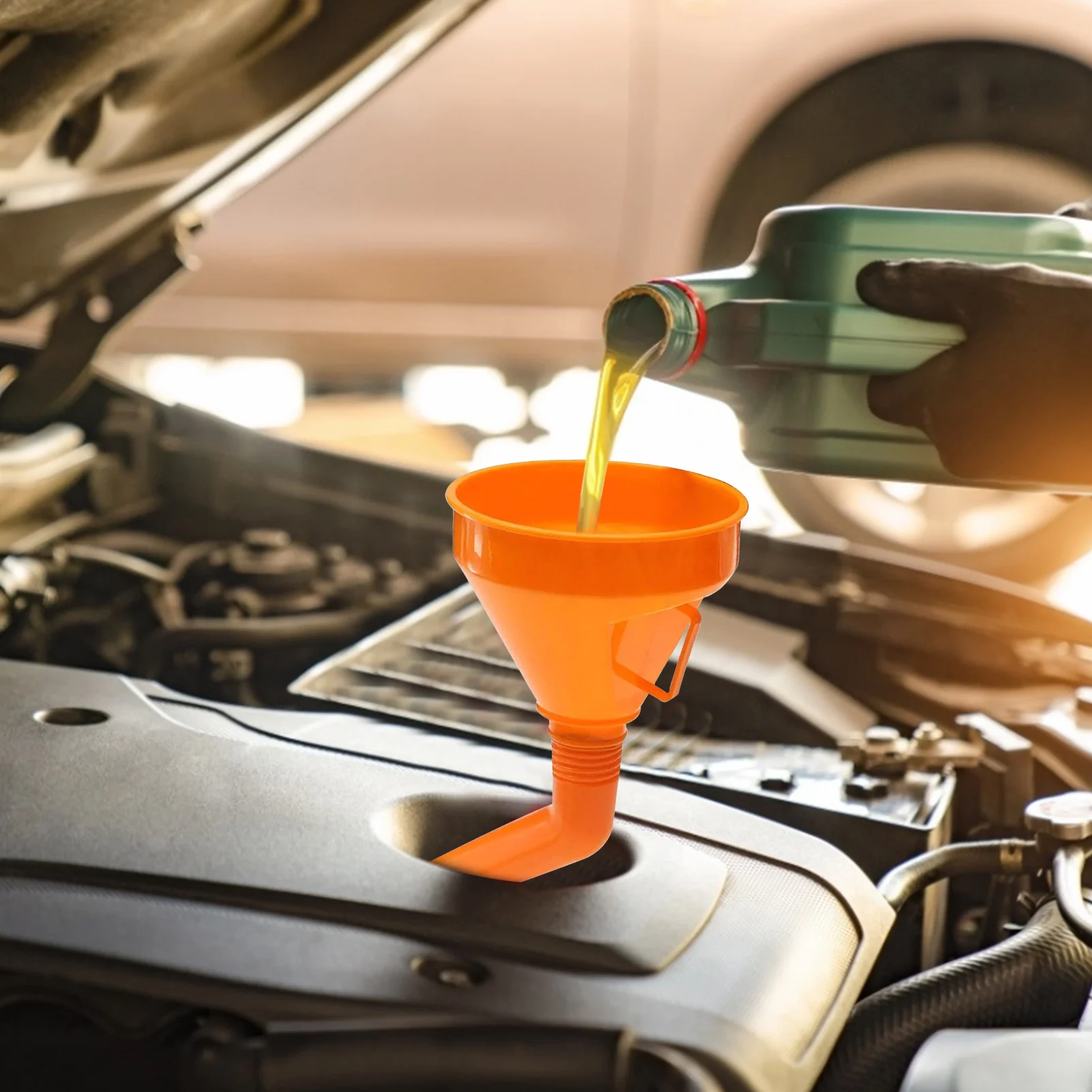 

Universal Fuel Funnel With Filter Convenient Multifunctional Tool Equipment Emergency Equipment For Self-driving Travel