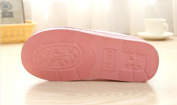 Новинка зимние теплые мягкие женские модные и домашние плюшевые тапочки