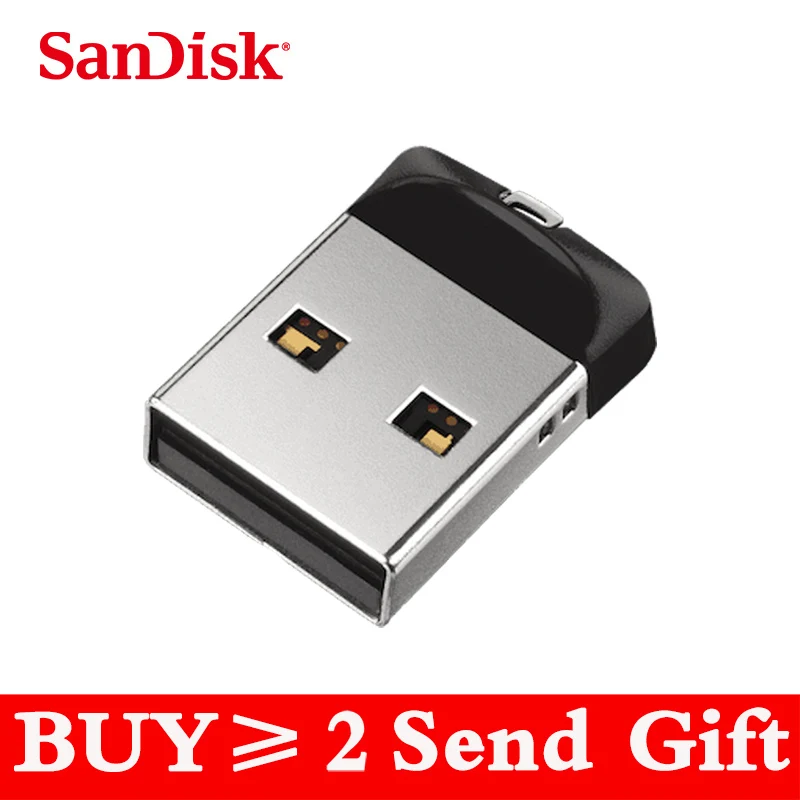 100% Оригинальный SanDisk USB 2 0 CZ33 мини флешка 64 ГБ 32 16 карта памяти U диск ключ Флешка