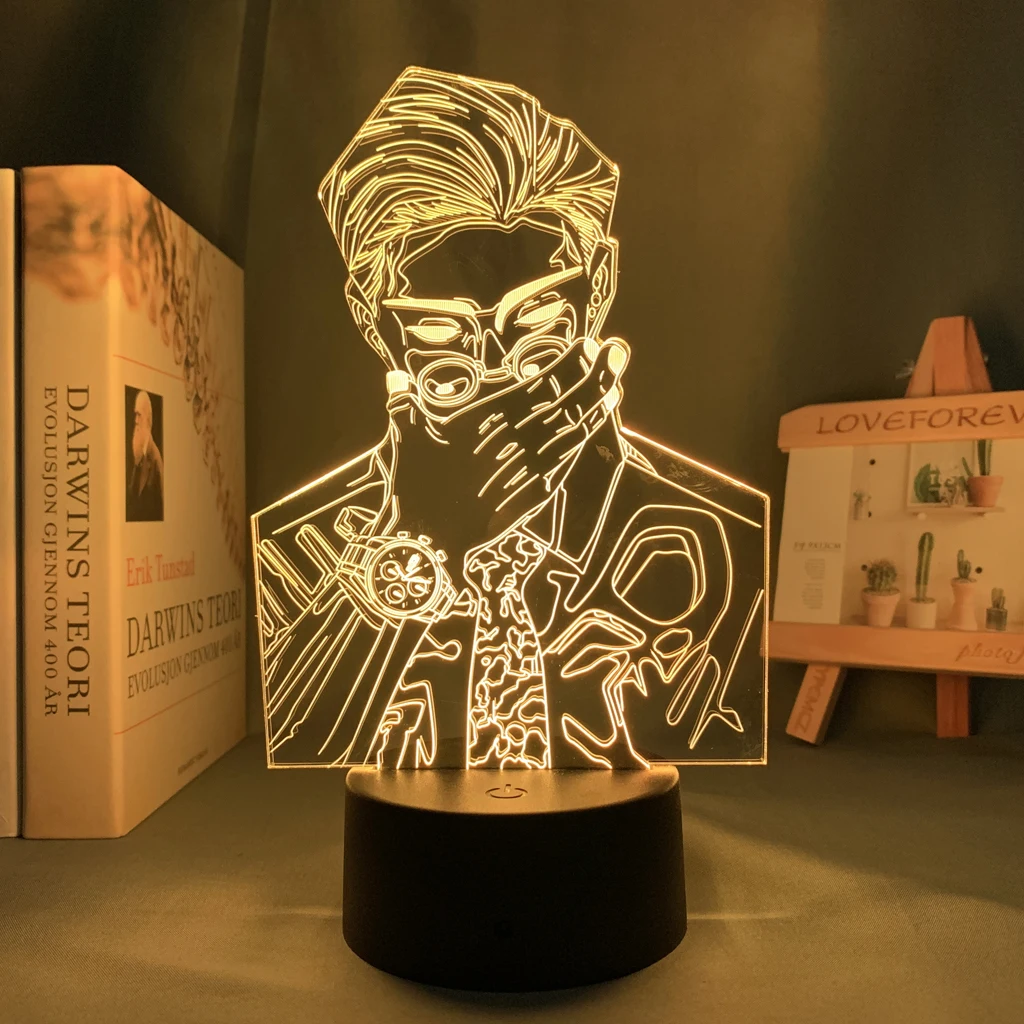 

Table Lamp Jujutsu Kaisen Anime 3d Lamp Kento Nanami Led Night Light for Bedroom Decor Birthday Kids Gift Manga Jujutsu Kaisen
