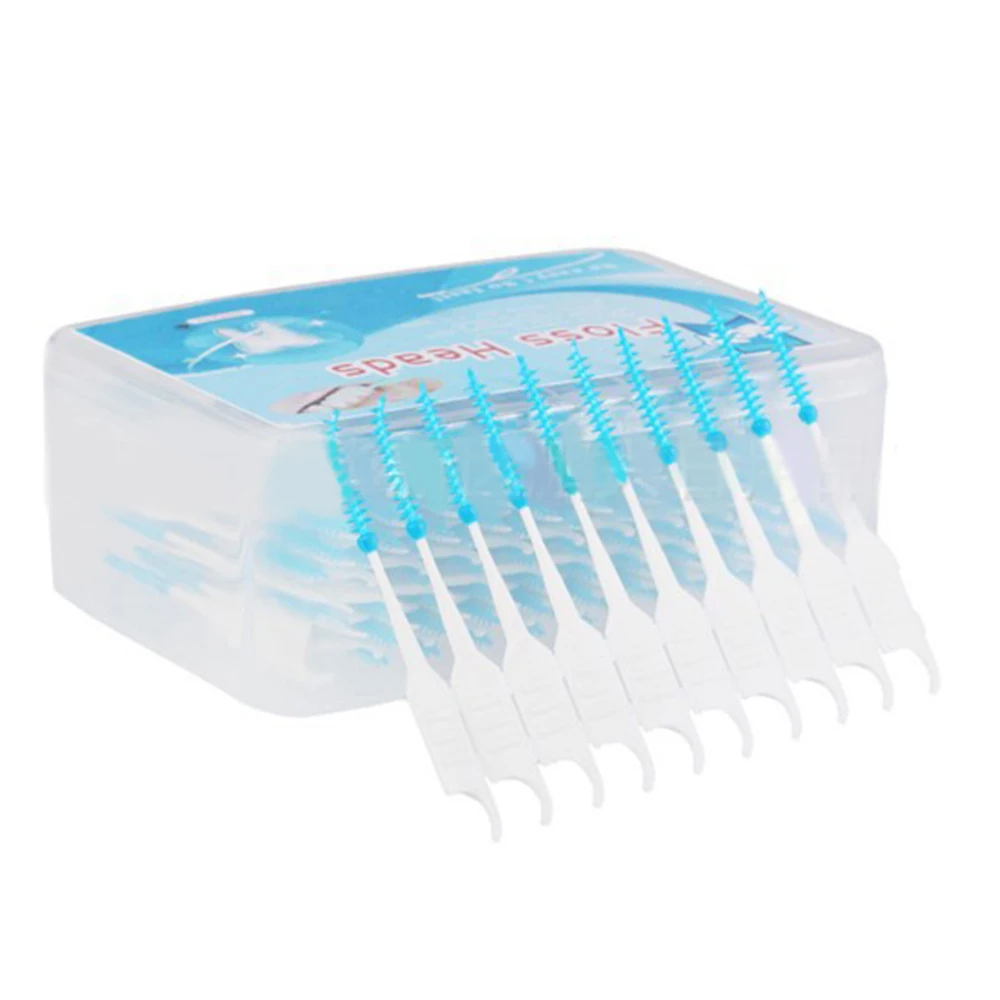 200 шт. зубная щетка для гигиены межзубная двойная чистые пластиковые