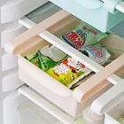Практичная полка для хранения в холодильнике и морозильной камере, прочная пластиковая полка для хранения еды, фруктов, органайзер, 16x15,5x5,7 см