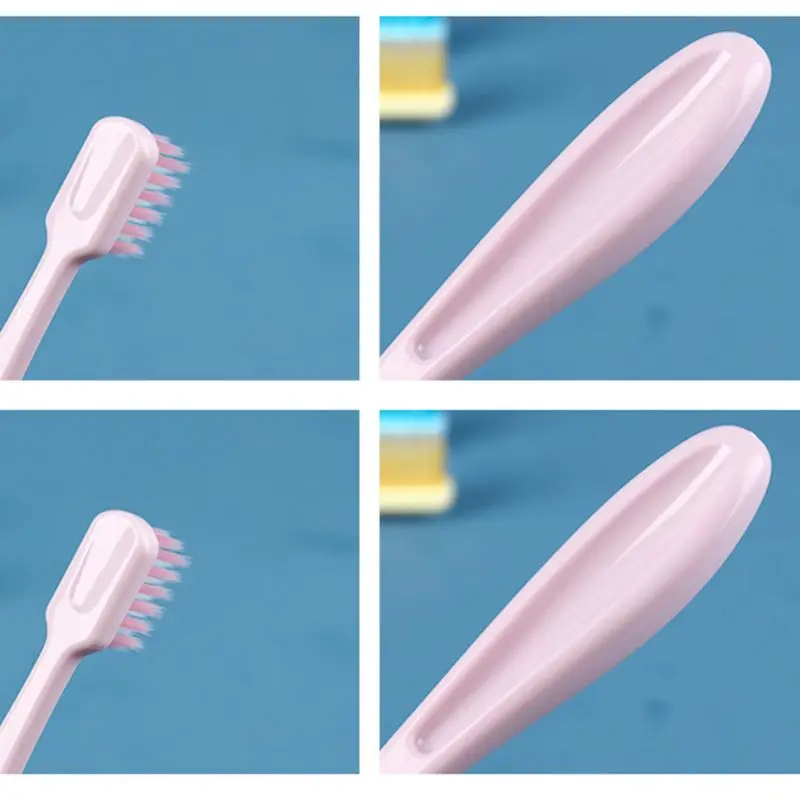 Детская зубная щетка нескользящая с мягкой щетиной маленькой головкой 3