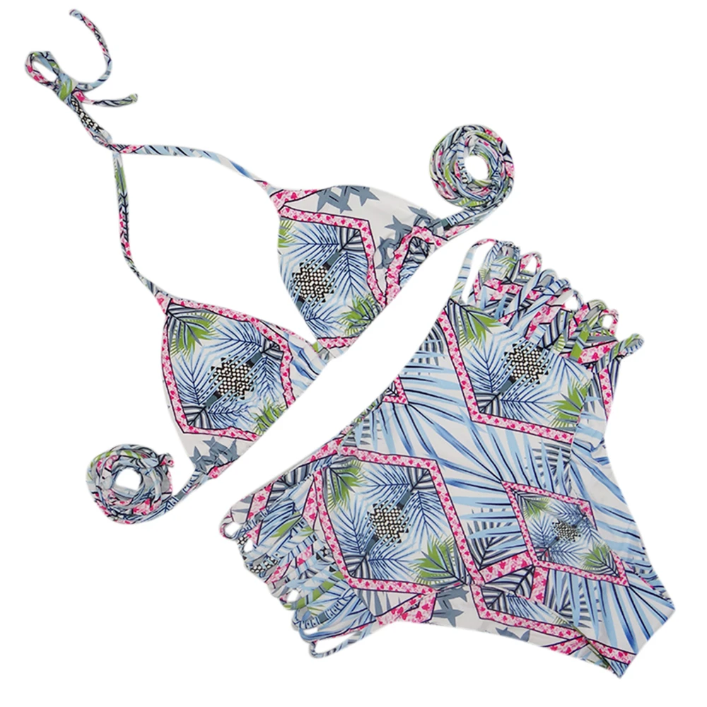 Бикини с высокой талией 2020 сексуальный купальник оборками женский купальный