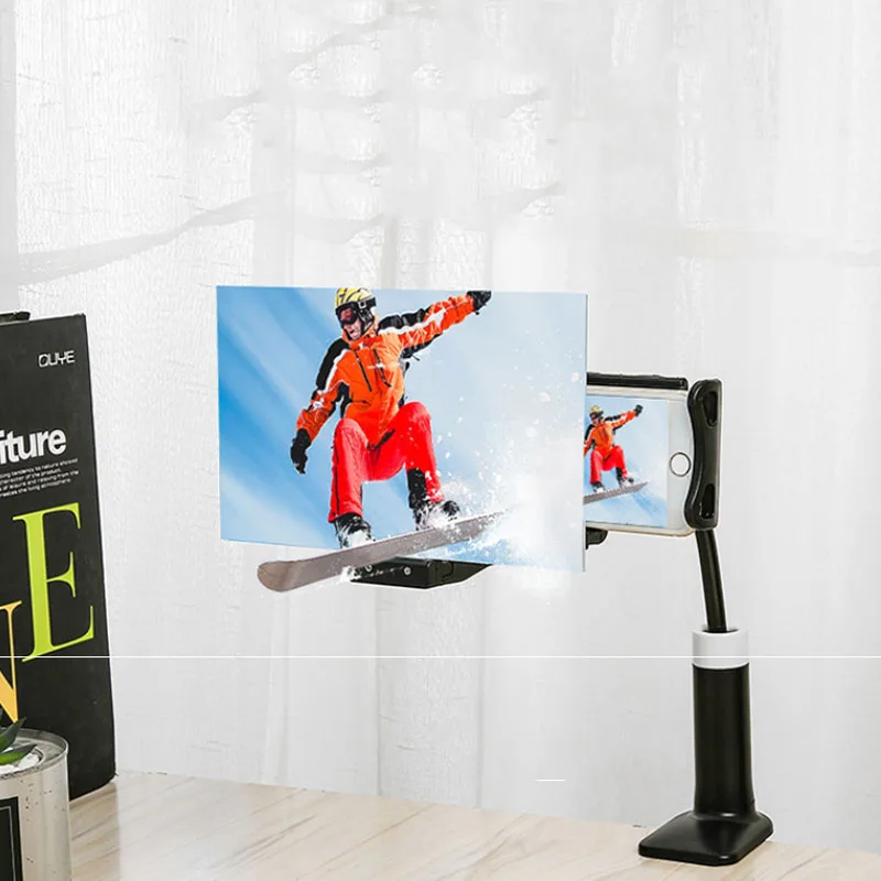 3D Лупа телефон высокой четкости проекционный Кронштейн регулируемый гибкий все углы телефон держатель планшета 3D hd-экран Лупа